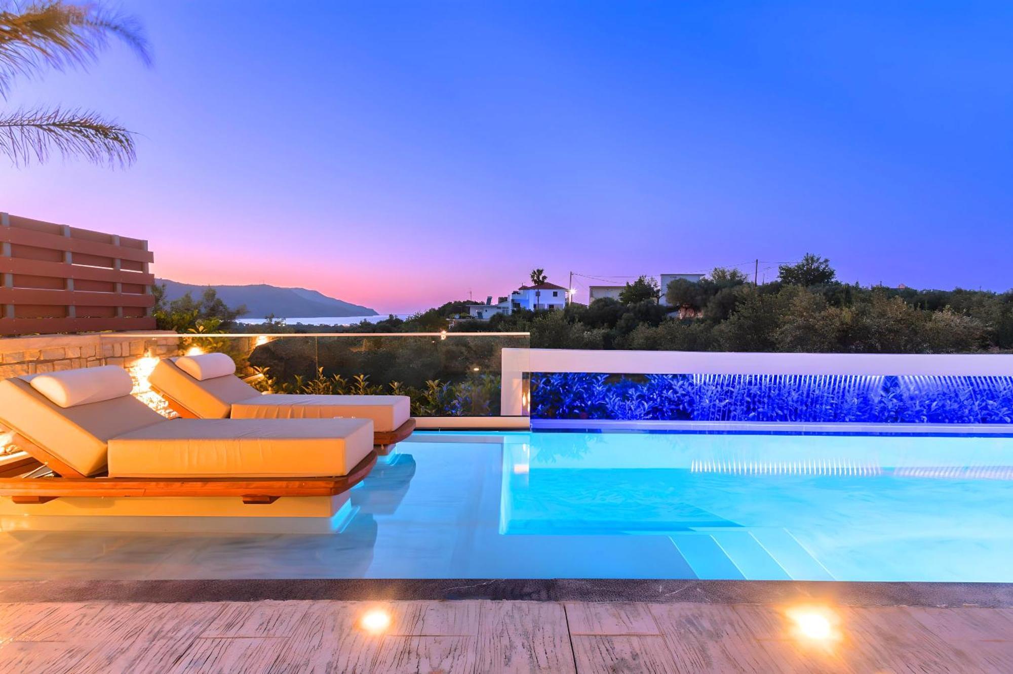 Minoas Villas Heated Pool Kournás Exterior foto