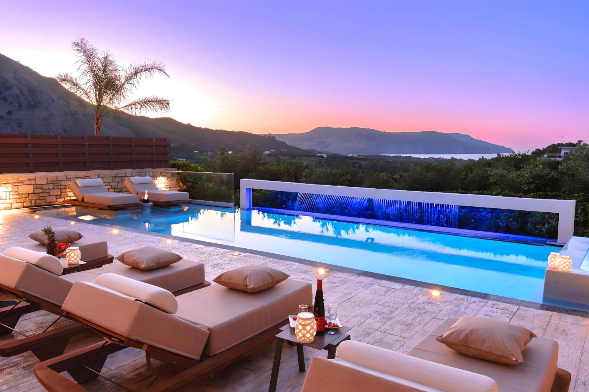 Minoas Villas Heated Pool Kournás Exterior foto