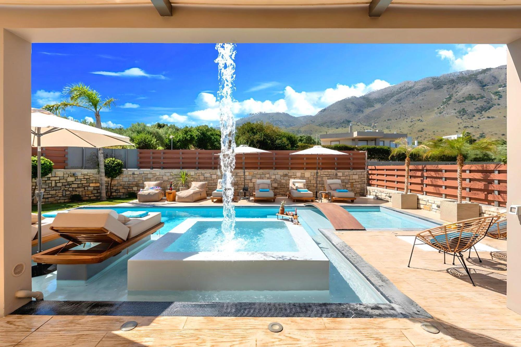 Minoas Villas Heated Pool Kournás Exterior foto