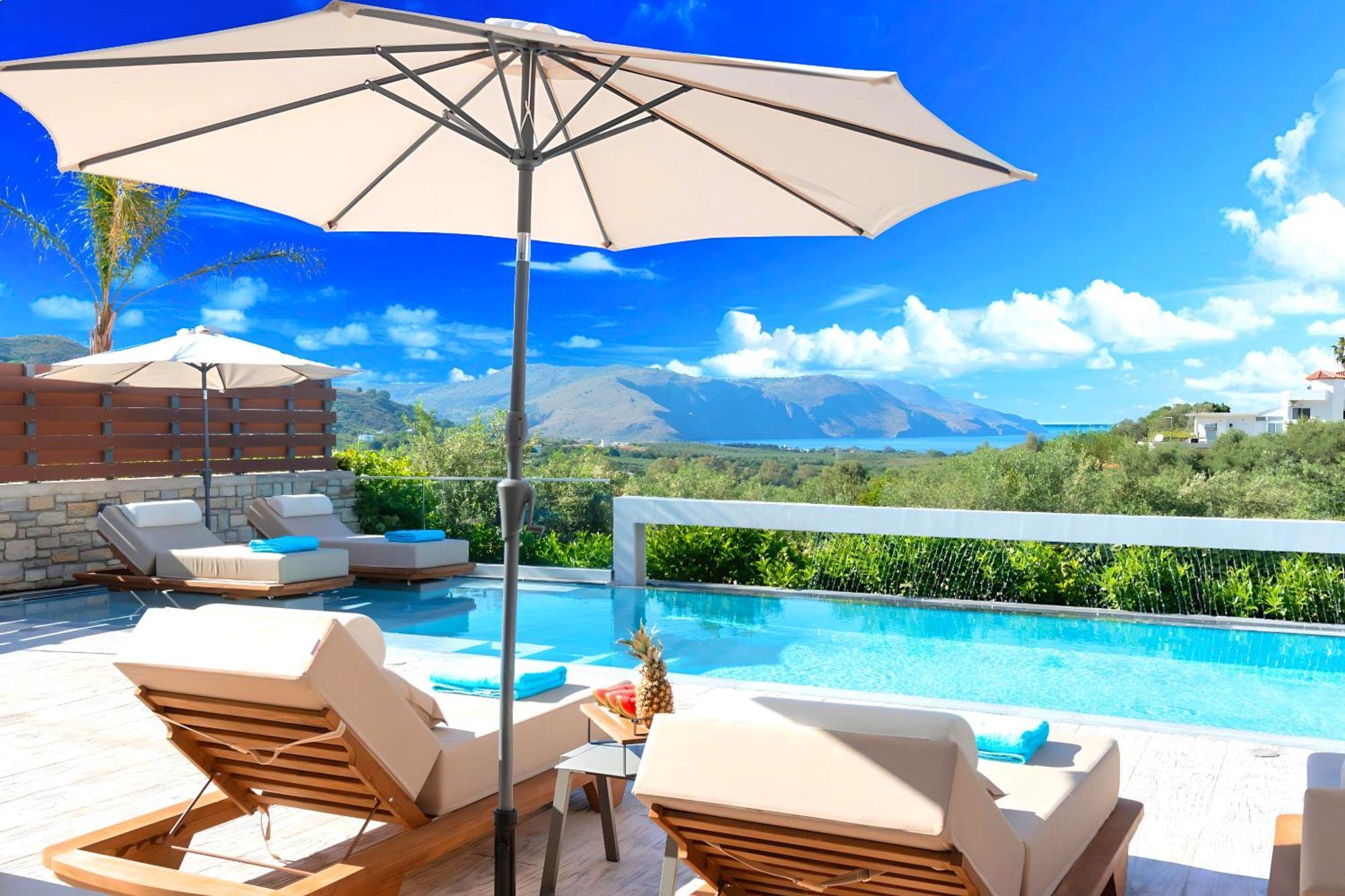 Minoas Villas Heated Pool Kournás Exterior foto